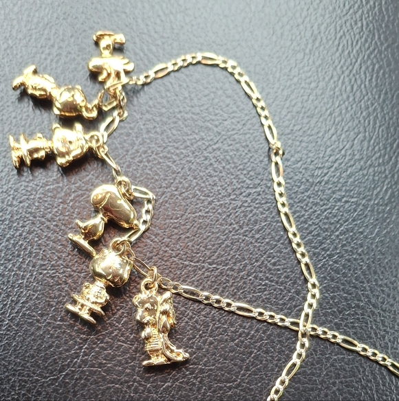 Peanuts Limited Edition Brass Charm Necklace 18" - Picture 3 of 8